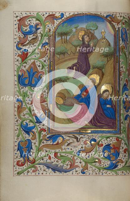 The Agony in the Garden; Book of Hours, about 1450-1455. Creator: Master of the Lee Hours.