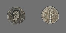 Denarius (Coin) Depicting the God Apollo, 49 BCE. Creator: Unknown.