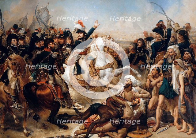 Bonaparte at the Battle of the Pyramids on July 21, 1798. Artist: Gros, Antoine Jean, Baron (1771-1835)