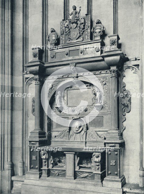 'Provost Murray's Tomb (1624) at the East End of Chapel', 1926. Artist: Unknown.