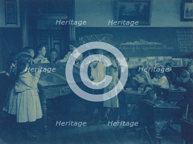 Washington, D.C. public schools - 6th Division children in geology class, (1899?). Creator: Frances Benjamin Johnston.