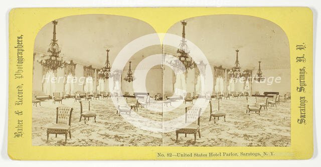 United States Hotel Parlor, Saratoga, N.Y., 1875/99. Creator: Baker & Record.