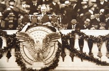 Herbert Hoover's 'rugged individualism' speech, New York City, 22 October 1928. Creator: Unknown.