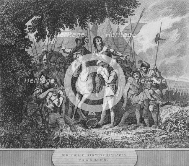'Sir Philip Sidney's Kindness to a Soldier', 1815. Artist: Unknown.