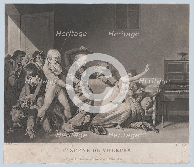Second Scene of Thieves, ca. 1805. Creator: Gror.