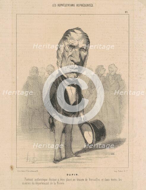 Dupin, 1849.  Creator: Honore Daumier.
