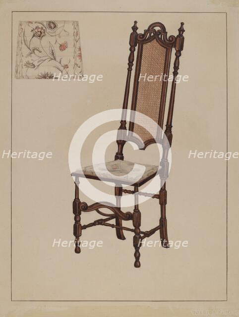 Side Chair, 1935/1942. Creator: Nicholas Gorid.