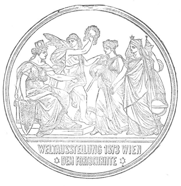 Medals for the Vienna Exhibition: for Progress, 1872. Creator: Unknown.
