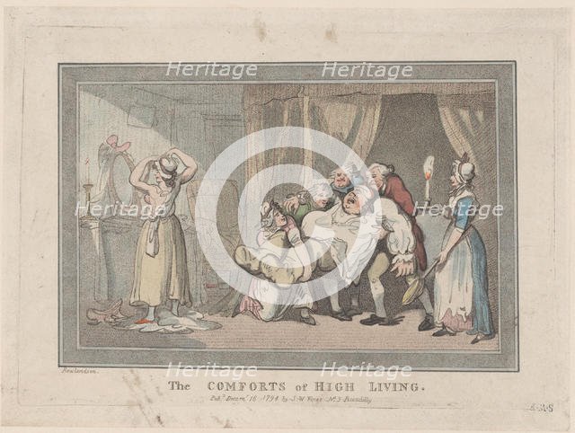 The Comforts of High Living, December 16, 1794., December 16, 1794. Creator: Unknown.