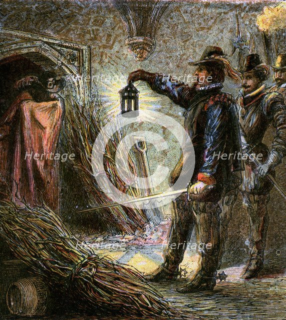 'The Capture Of Guy Fawkes', 1605, (c1850). Artist: Unknown