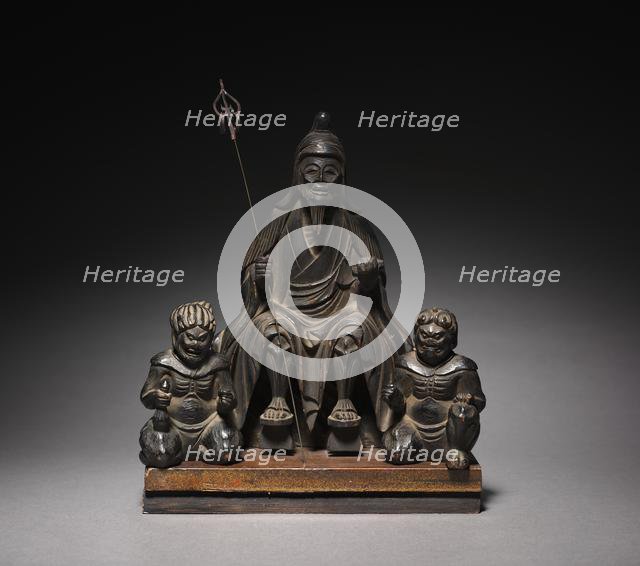 Enno Gyoja and Two Attendants, 1615-1868. Creator: Unknown.