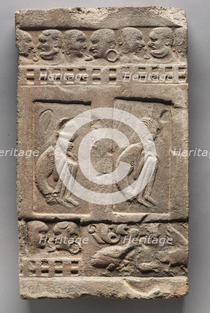 Seated Ascetics, 4th Century. Creator: Unknown.