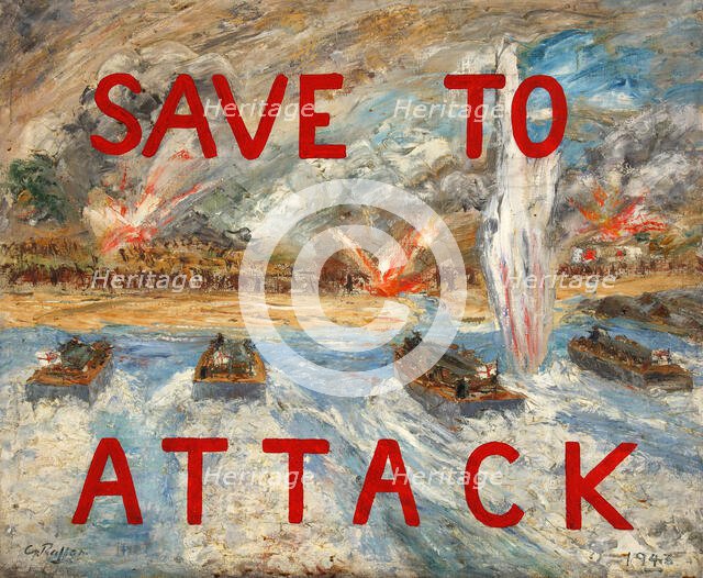 "Save to attack", 1943. Creators: Unknown, Central Office of Information.