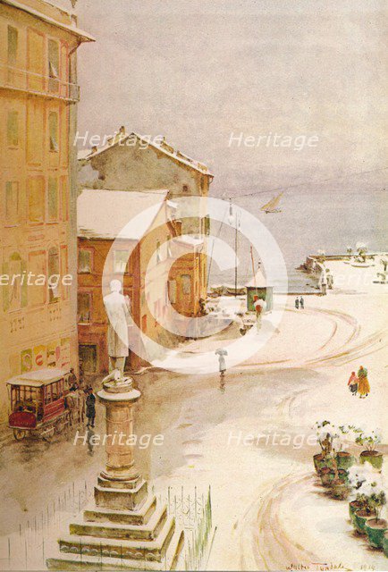 'Piazza Mazzini, S. Margherita', c1910, (1912). Artist: Walter Frederick Roofe Tyndale.