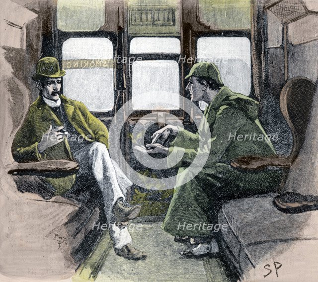 'Holmes gave me a sketch of the Events', 1901. Artist: Sidney E Paget