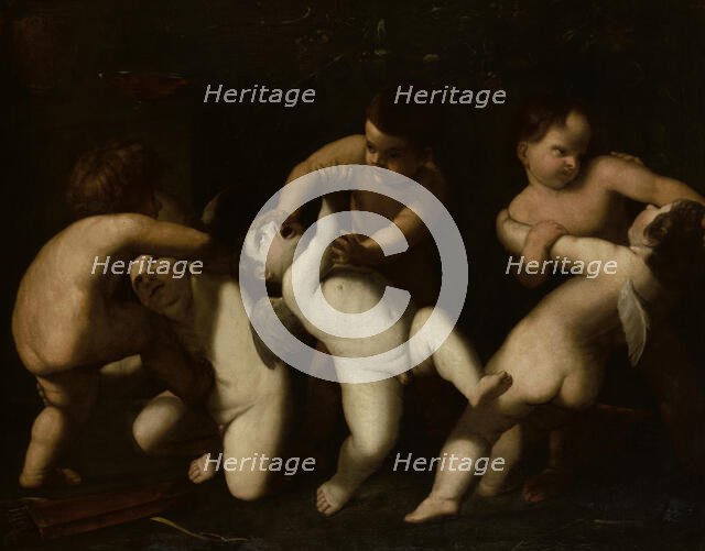 Battle of Cupids with Putti, 17th century. Creator: Unknown.