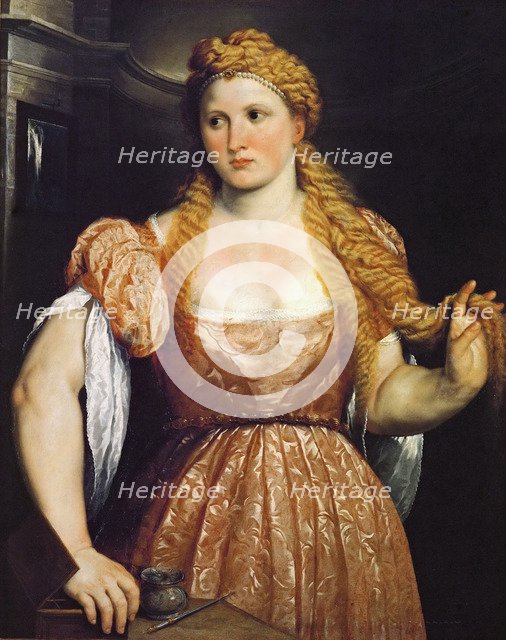 Portrait of a Young Woman at Her Toilet.