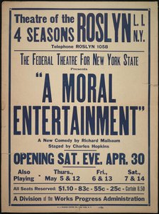 A Moral Entertainment, [193-]. Creator: Unknown.