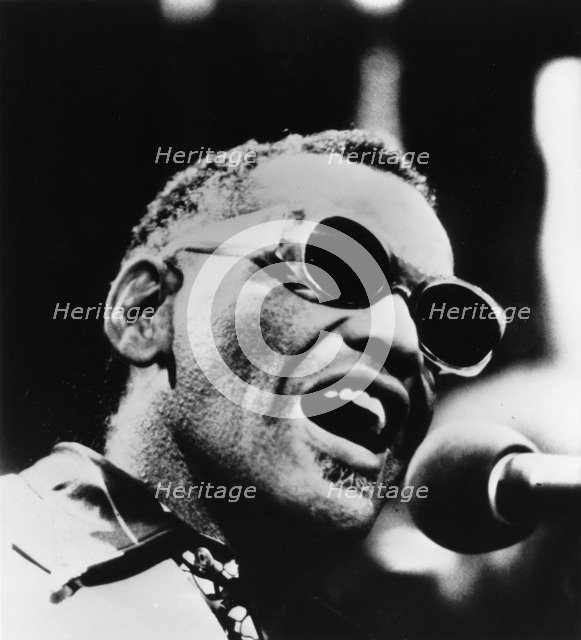 Ray Charles (1930-2004), American jazz musician. Artist: Unknown