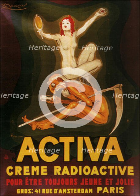 Activa, creme radioactive, 1921. Creator: Mauzan, Achille (1883-1952).