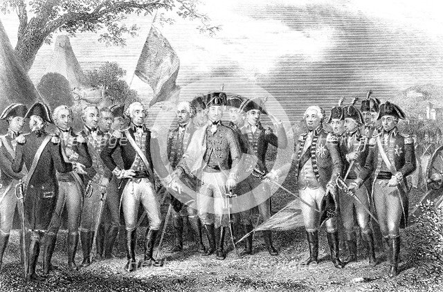 Battle of Yorktown, Virginia, American War of Independence, 1781. Artist: Unknown