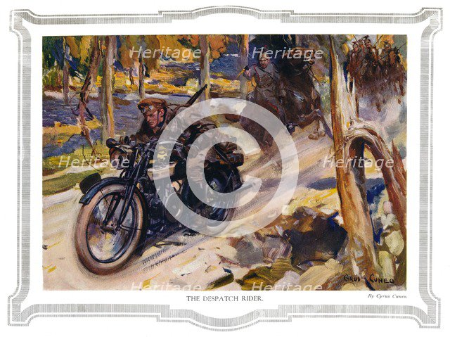 'The Despatch Rider', 1916. Artists: Unknown, Cyrus Cuneo.
