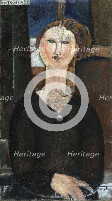 Antonia, c. 1915. Artist: Modigliani, Amedeo (1884-1920)