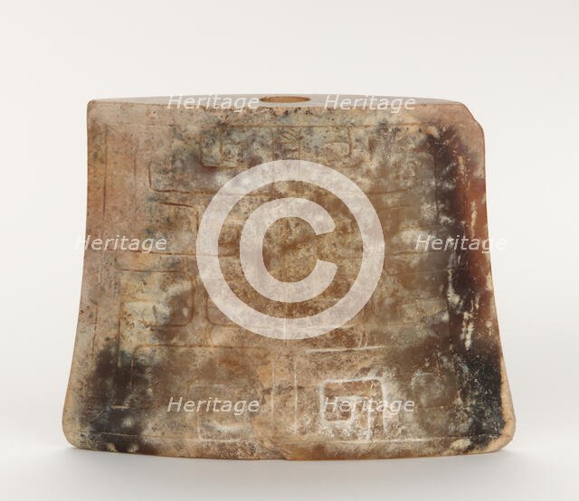 Sword fitting: scabbard ornament; flattened bell shape, Eastern Zhou dynasty, 4th-3rd century BCE. Creator: Unknown.