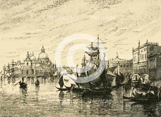 'Venice: View from the Riva Degli Schiavoni', 1890.   Creator: Unknown.
