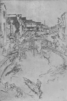 'The Bridge', c1880, (1904). Artist: James Abbott McNeill Whistler.