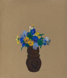 Pansies, c. 1905. Creator: Odilon Redon.