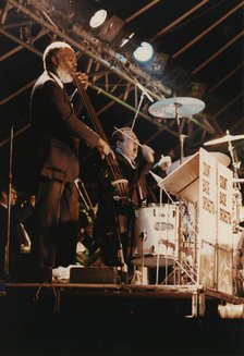 Cleveland Eaton, Duffy Jackson, Count Basie Orchestra, Northampton, England, 1989. Creator: Brian Foskett.