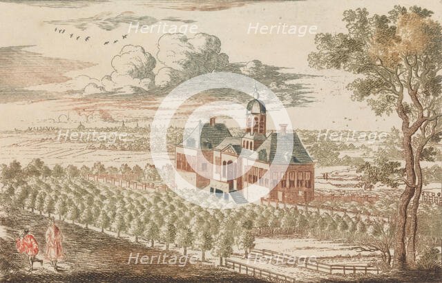 't Huis te Ryksdorp' , in: Tooneel Der Voornaamste Nederlands Huizen, En Lust Hoven, Naar..., n.d.. Creator: Unknown.