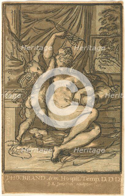Venus and Cupid with a Bow, 1731. Creator: John Baptist Jackson.