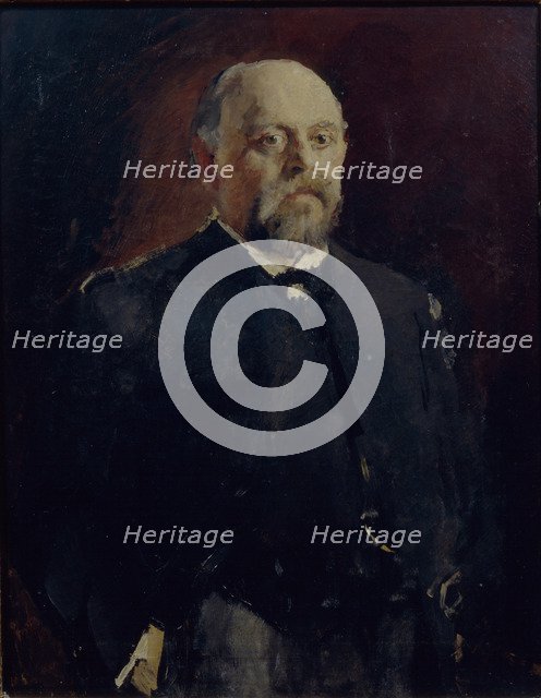 Portrait of Savva Mamontov (1841-1918), 1890. Artist: Serov, Valentin Alexandrovich (1865-1911)