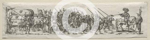 Soldiers on the March. Creator: Theodor de Bry (Flemish, 1528-1598).