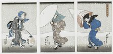 Heavy Snow at Years End, 1844. Creator: Kunisada (Toyokuni III), Utagawa (1786-1865).