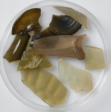 Glass Fragments, Coptic, 4th-7th century. Creator: Unknown.