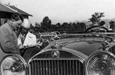 Adolf Hitler on a road trip around Germany, 1936. Artist: Unknown