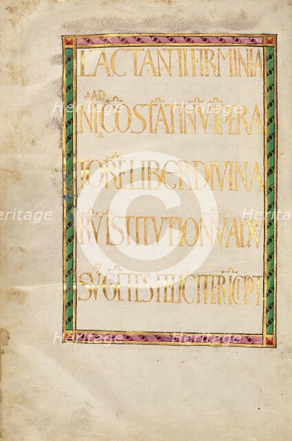 Decorated Text Page, about 1456. Creator: Unknown.