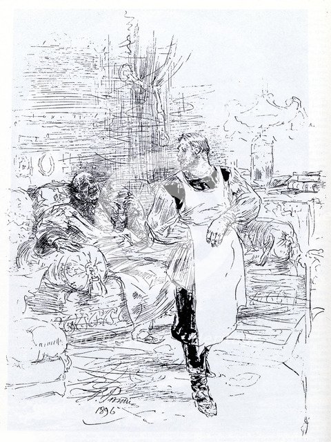 Illustration for the novel The Death of Ivan Ilyich by Leo Tolstoy, 1896. Artist: Repin, Ilya Yefimovich (1844-1930)