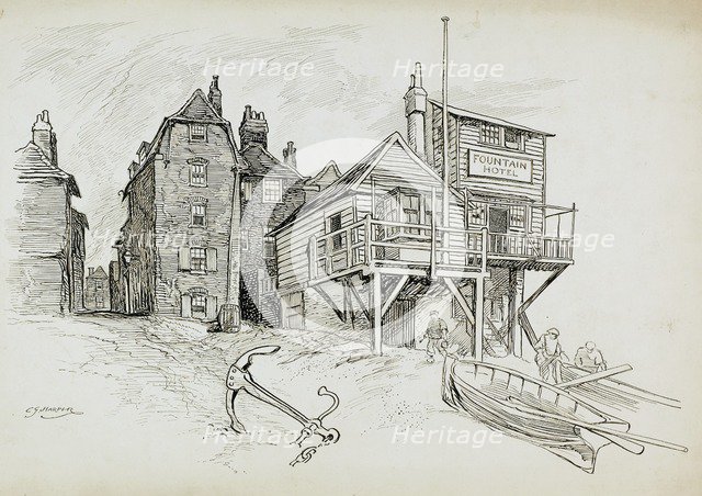 The Fountain Hotel, Deal, Kent, 1892-1933. Artist: Charles George Harper.