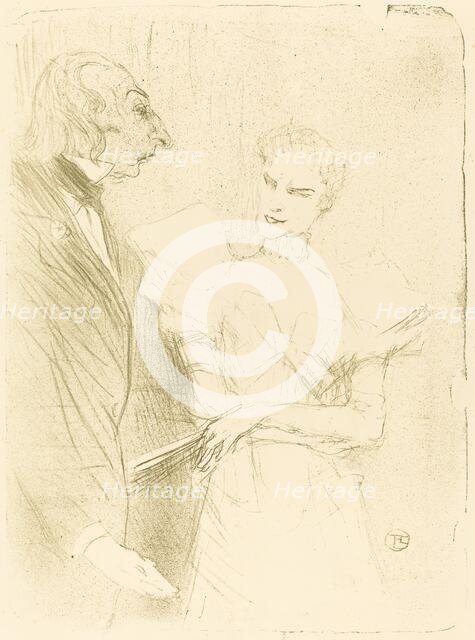 Brandes and Leloir in "Cabotins" (Brandès et Leloir dans "Cabotins"), 1894. Creator: Henri de Toulouse-Lautrec.