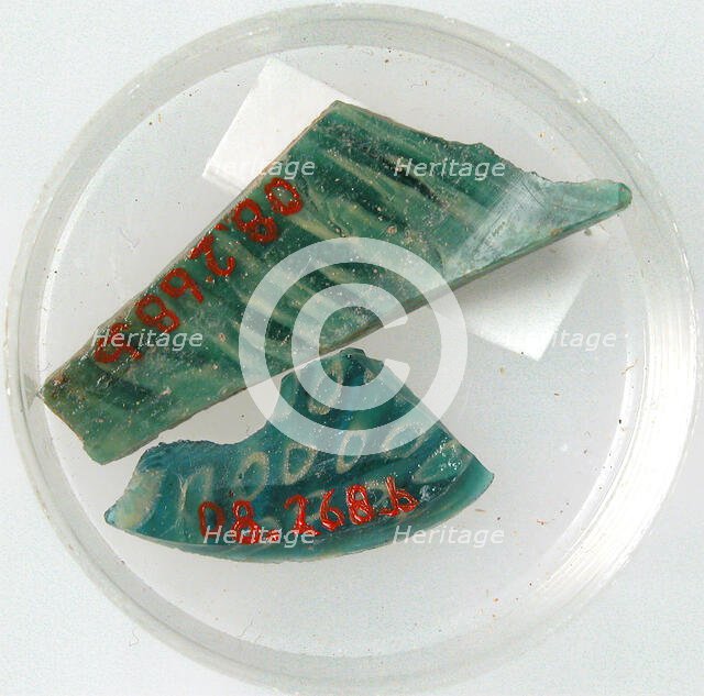 Glass Fragments, Coptic, 4th-early 5th century. Creator: Unknown.