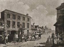 ''A Trip to Brighton a Hundred Years Ago; "The White Hart" at Reigate, c1788', 1888. Creator: Unknown.
