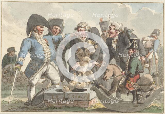 Cartoon on the Tiercering of 1810, 1810-1812. Creator: Jacob Smies.