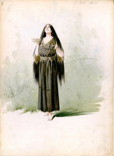 Costume design for the opera Parsifal by Richard Wagner, 1913. Creator: Comelli, Attilio (1858-1925).