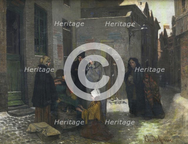 The Coffee Roaster, 1857. Creator: Charles Corneille Auguste de Groux.