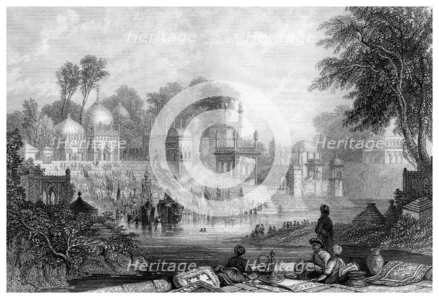 'Shrine of Raiman Shah Doola, Elichpur'.Artist: James Gardner