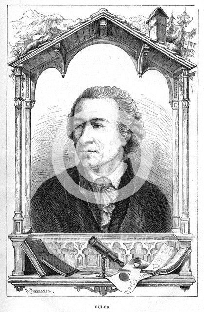 Leonhard Euler (1707-1783), Swiss mathematician, 1874. Artist: Unknown